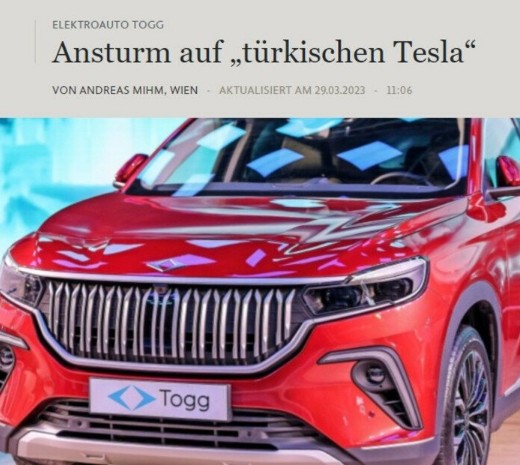 TOGG Almanya'da manşetlerde: Türk Tesla'sına akın var